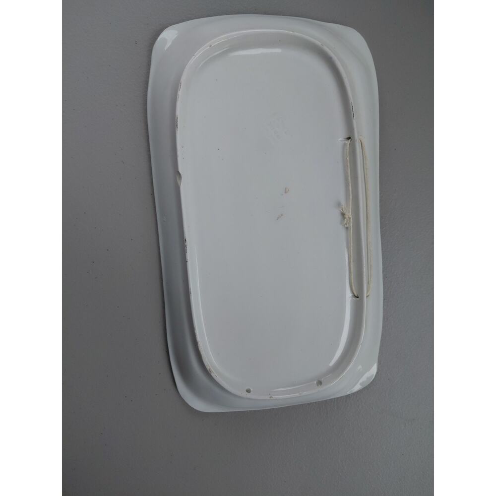 Vintage Italian Ceramic Tray Dish Hand Painted Fruit Music 70's MCM Signed Artsy - Picture 5 of 9